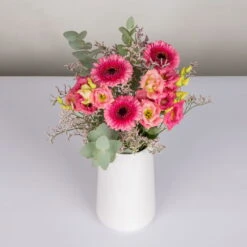 Gemischter Blumenbund 'Glücksmoment' Inkl. Gratis Grußkarte 7 Gemischter Blumenbund 'Glücksmoment' Inkl. Gratis Grußkarte -Compo Geschaft 1025700003 DIY Mixbund Gluecksmoment Gerbera Lisianthus Euka Statice 2 94526