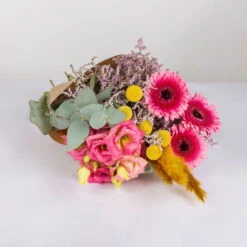 Gemischter Blumenbund 'Glücksrausch' Inkl. Gratis Grußkarte -Compo Geschaft 1025700004 DIY Mixbund Gluecksrausch Gerbera Lisi Euka Statice Crasp Fluffy 1 94527