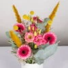 Gemischter Blumenbund 'Glücksrausch' Inkl. Gratis Grußkarte -Compo Geschaft 1025700004 DIY Mixbund Gluecksrausch Gerbera Lisi Euka Statice Crasp Fluffy 2 d 100171