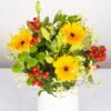 Gemischter Blumenbund 'Sonnentag' Inkl. Gratis Grußkarte -Compo Geschaft 1025700015 DIY Mixbund Sonnentag Germini Hypericum Statice Lilie Santini 2 d 100182