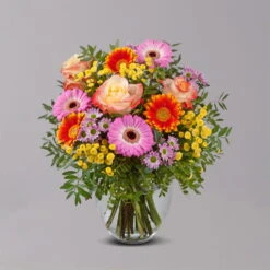 Blumenstrauß 'Alles Gute Zum Geburtstag' Inkl. Gratis Grußkarte -Compo Geschaft 1110600009 Alles Gute zum Geburtstag grau 103393